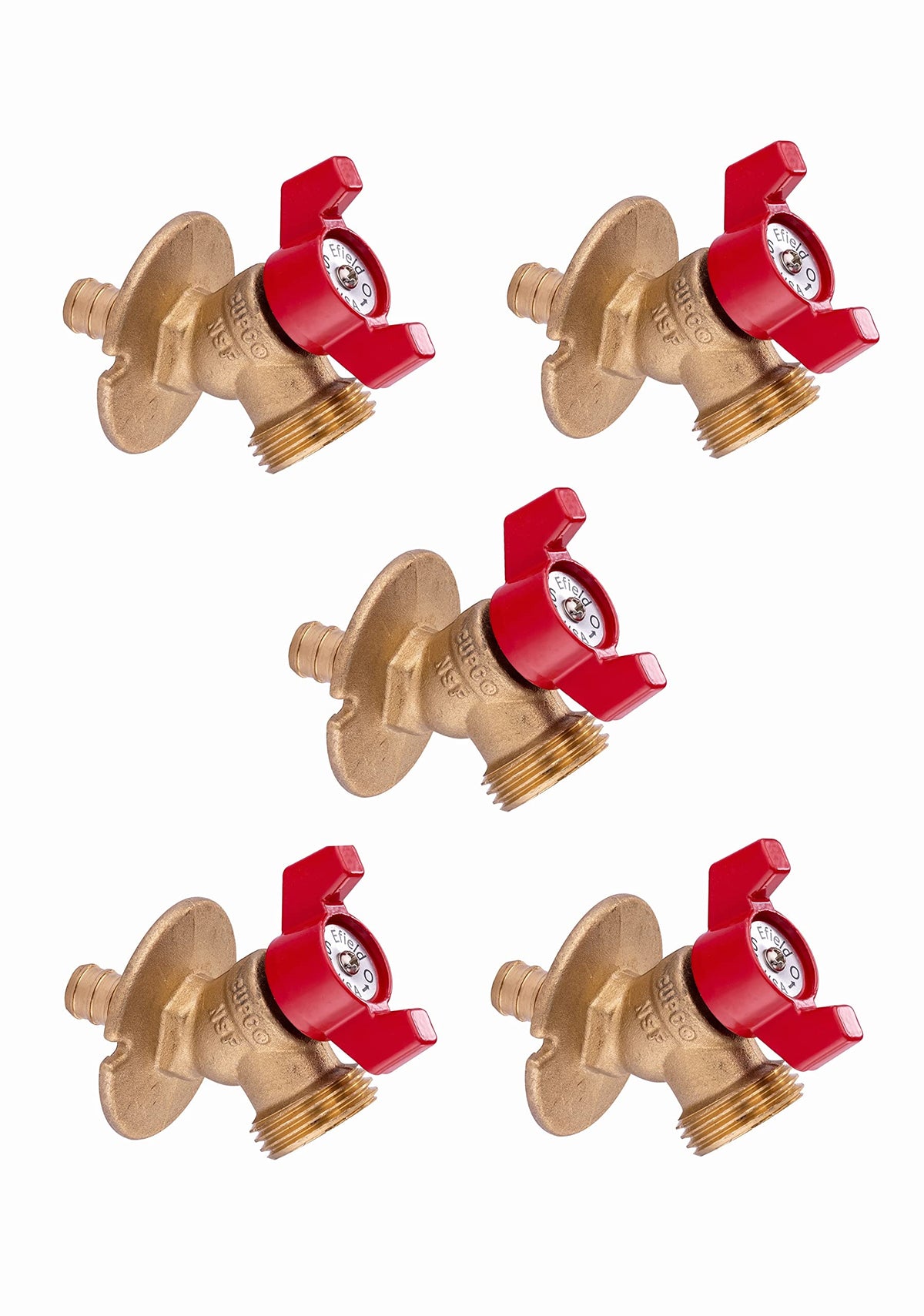 EFIELD 5 pack sillcock valve full pack for outdoor faucet setups