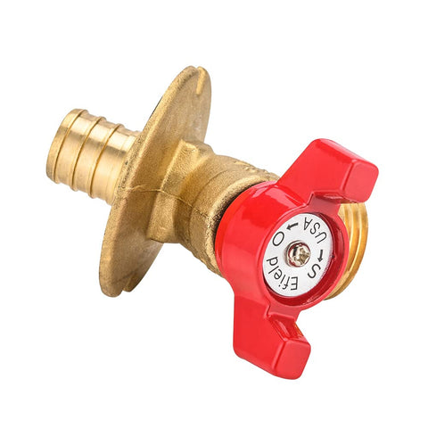EFIELD hose bibb in garden use during watering tasks