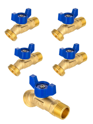 EFIELD pack5 sillcock outdoor spigot quarter-turn for quick water control.