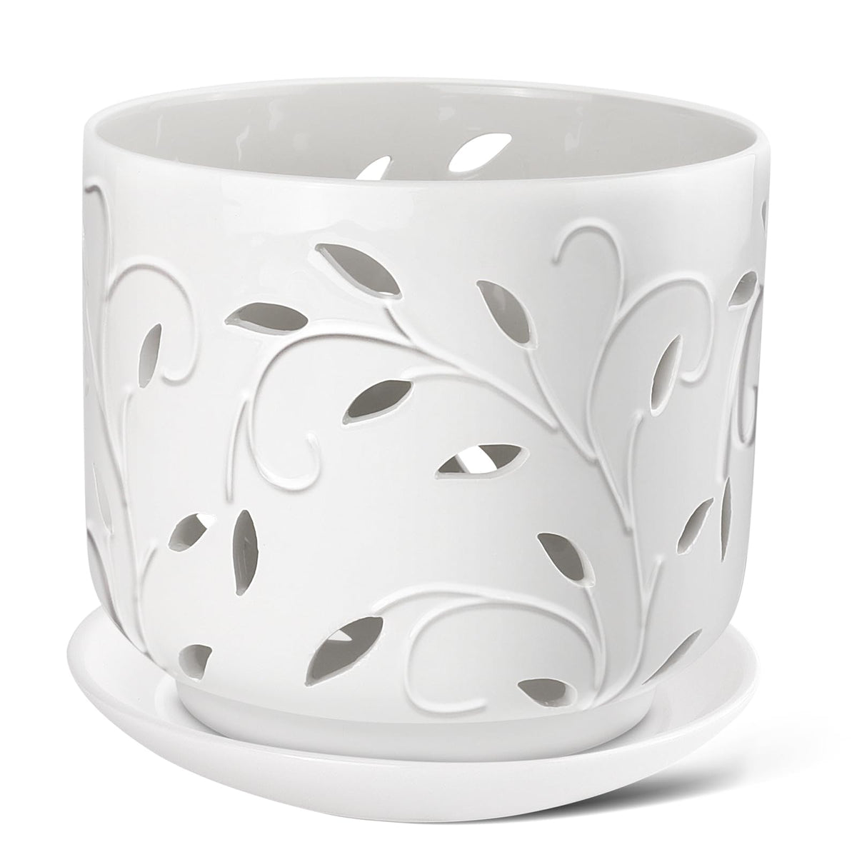 EFISPSS Orchid Pot with holes, 7-inch diameter promotes airflow for orchids