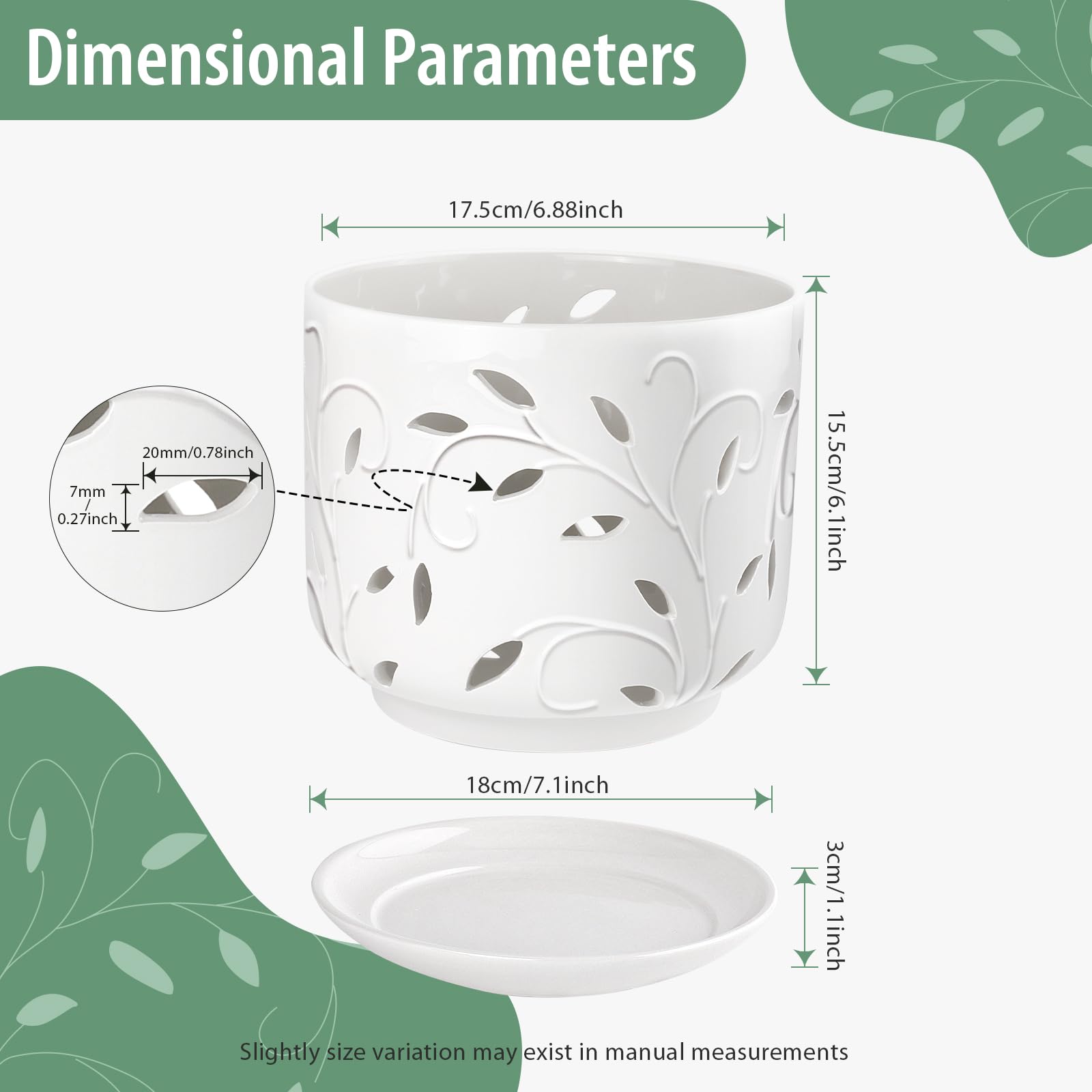 EFISPSS Orchid Pot leaf cutouts boost ventilation and aesthetics