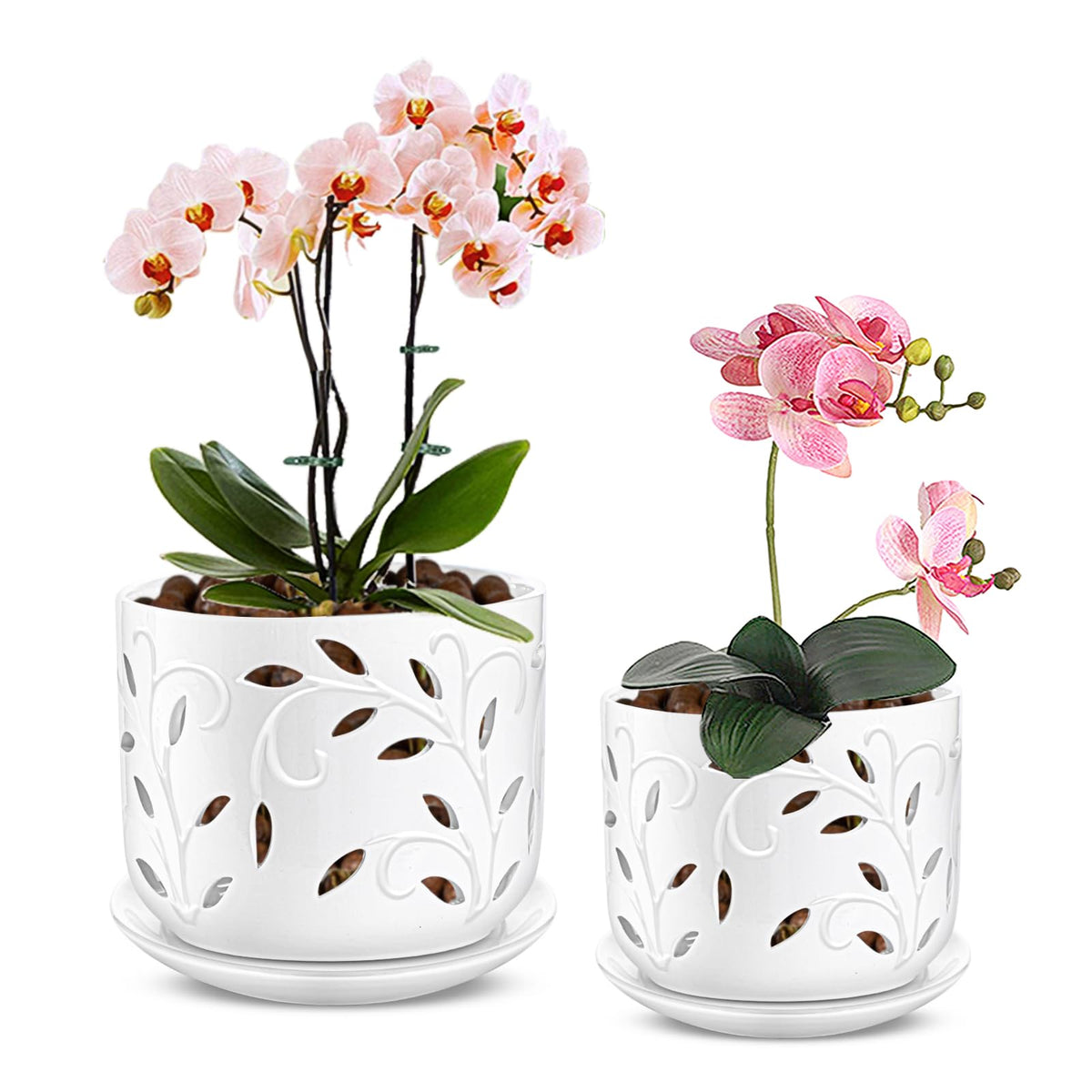 EFISPSS orchid pot with holes promotes air circulation for healthy blooms.