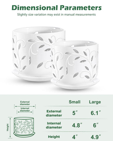 EFISPSS white glazed ceramic pot adds modern elegance to spaces.