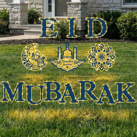 Eforcase yard sign letters ten, bold display suitable for outdoor Eid celebrations