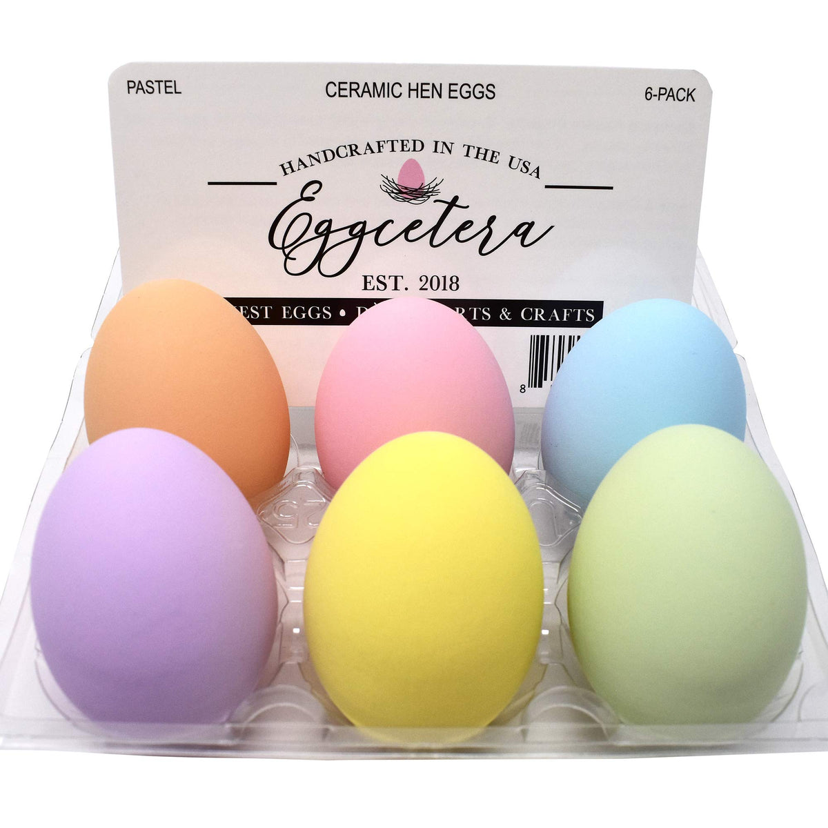 Eggcetera pastel ceramic nest egg 1 for decorative display and crafts