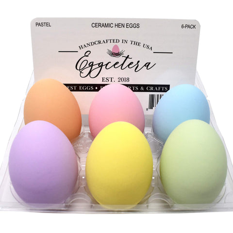 Eggcetera pastel ceramic nest egg 1 for decorative display and crafts