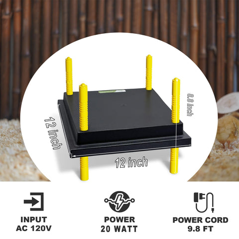 Eggluuz brooder plate adjustable heights helps chicks reach warmth