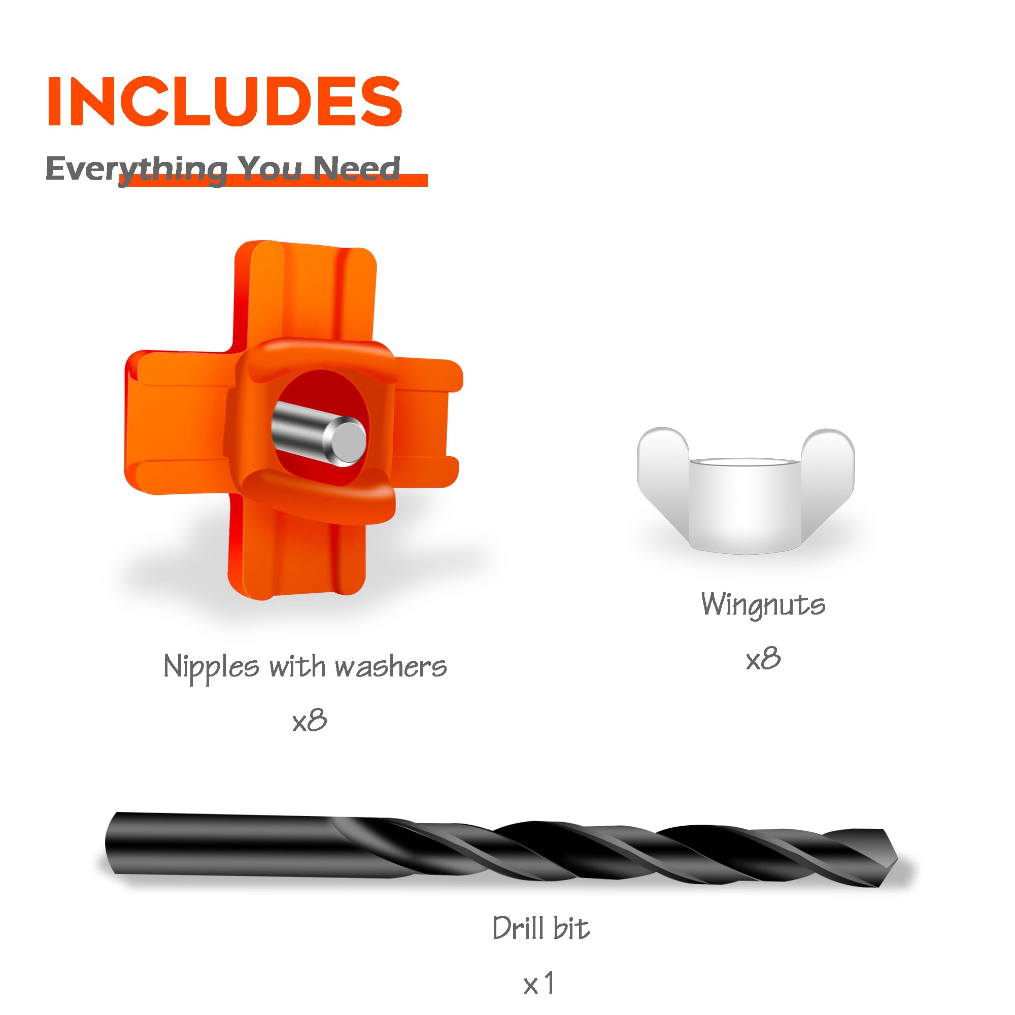 Eggluuz nipple drinkers are easy to install, turning any container into an automatic waterer.