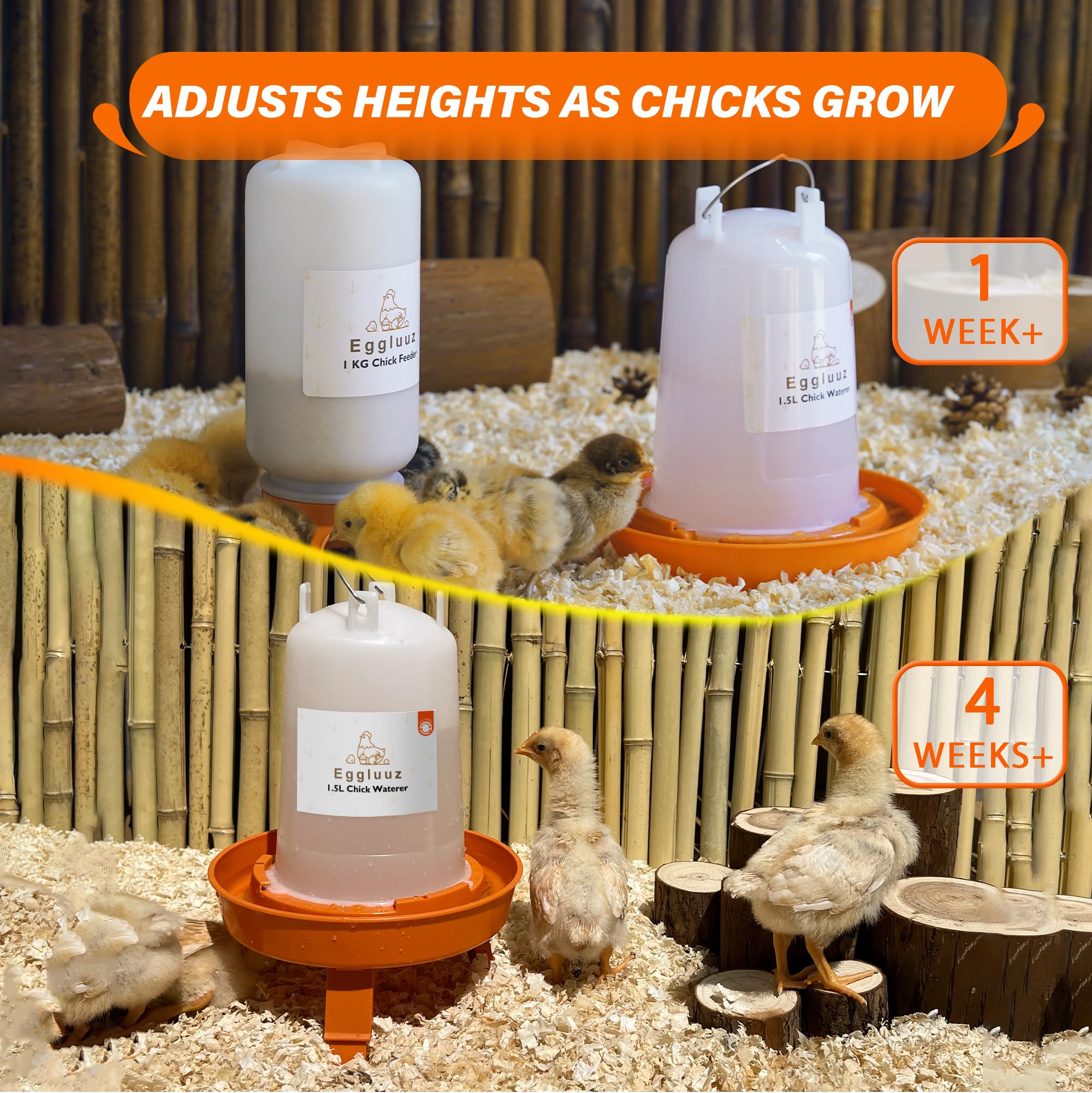 Eggluuz compact kit fits brooders and coops without crowding.