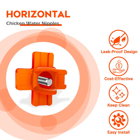 Eggluuz durable plastic and stainless steel nipples resist gum buildup and freezing.