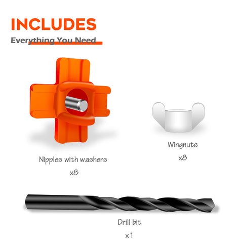 Eggluuz easy installation with drill bit included for swift setup.