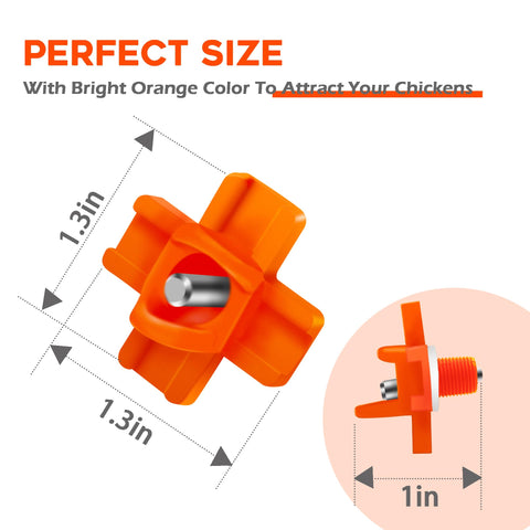 Eggluuz leak-proof wingnut design prevents leaks in the coop.