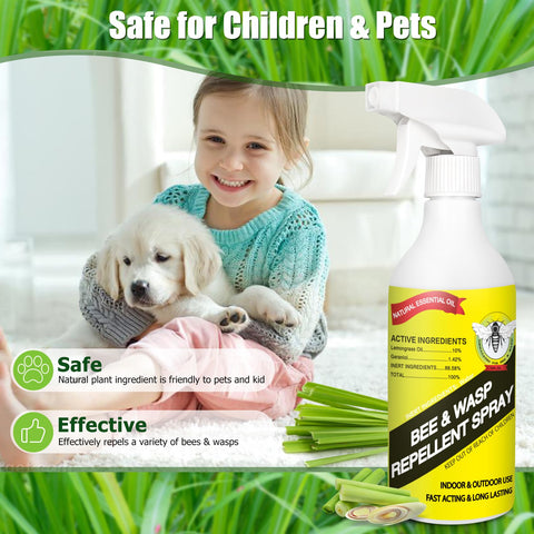 Nest area treatment from a distance using Eglagen outdoor spray.