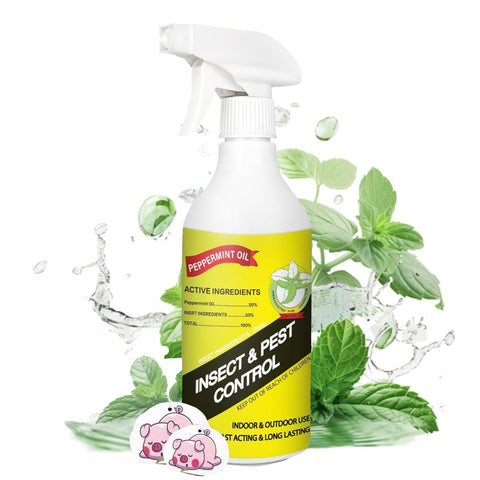 Eglagen peppermint oil spray bottle ready for indoor pest protection.