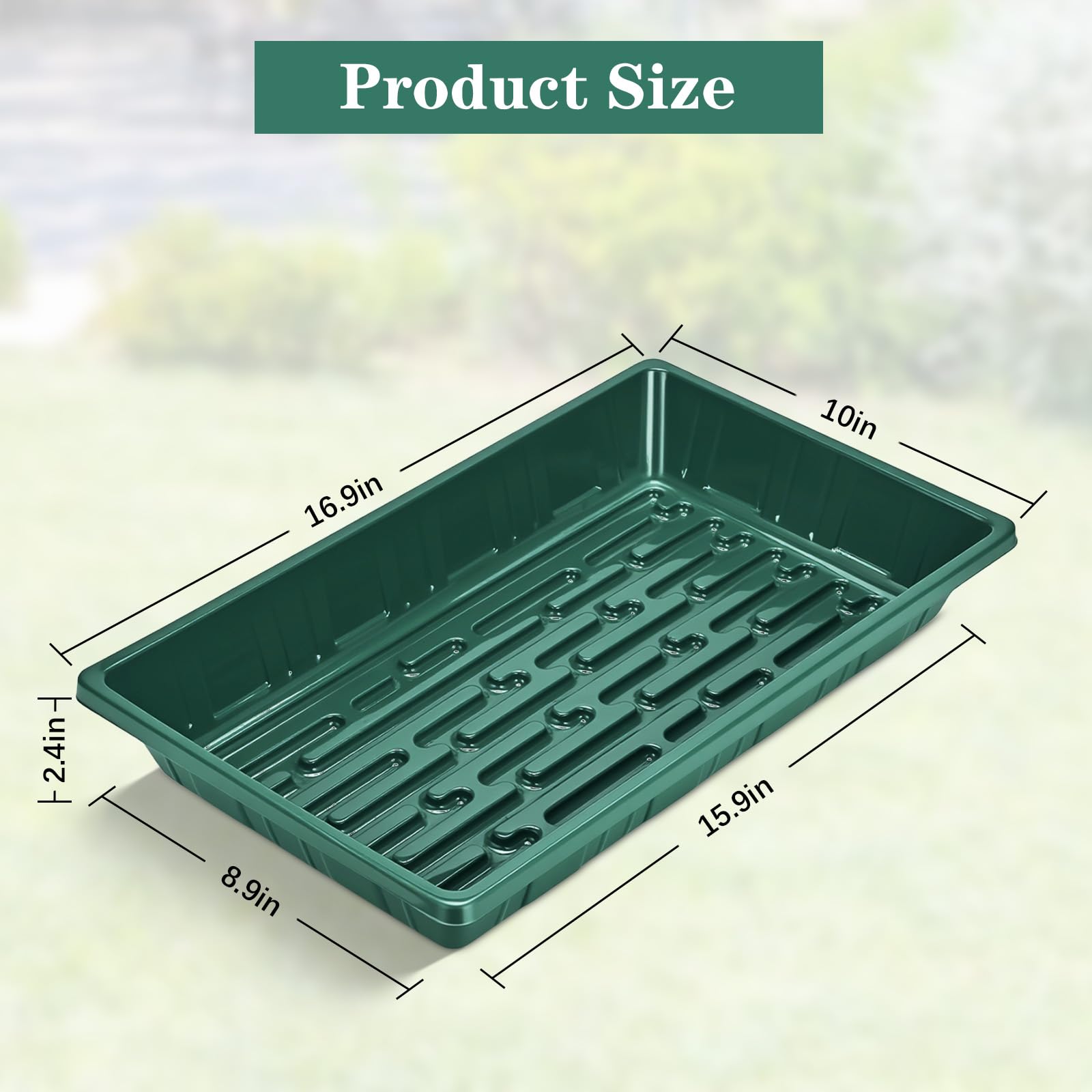 Eglotes 1017 microgreens trays in use for indoor farming
