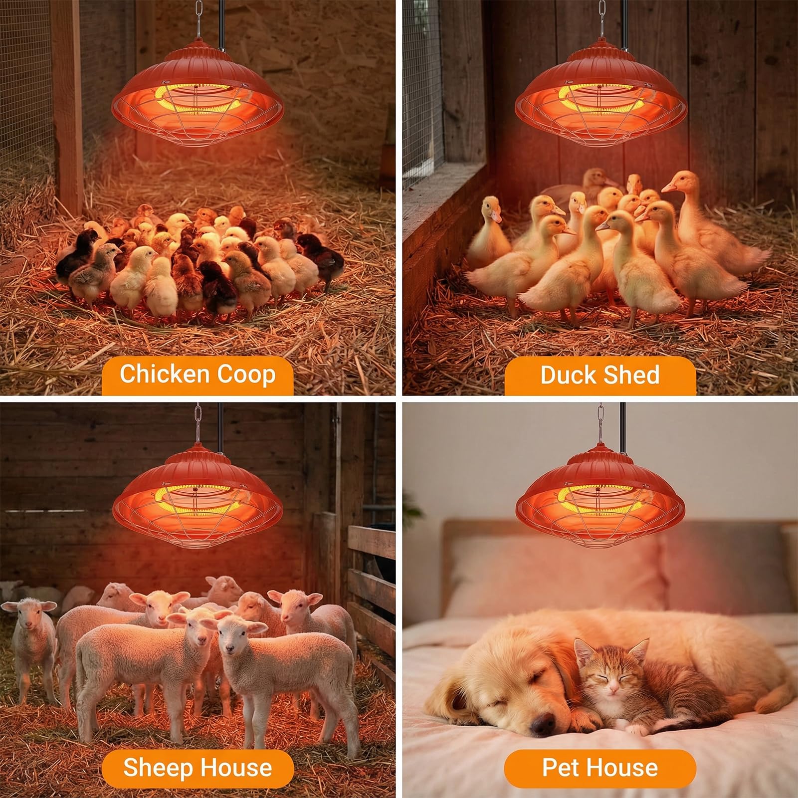 Eglotes 3-second heat start demonstrates rapid warm-up for chicks.