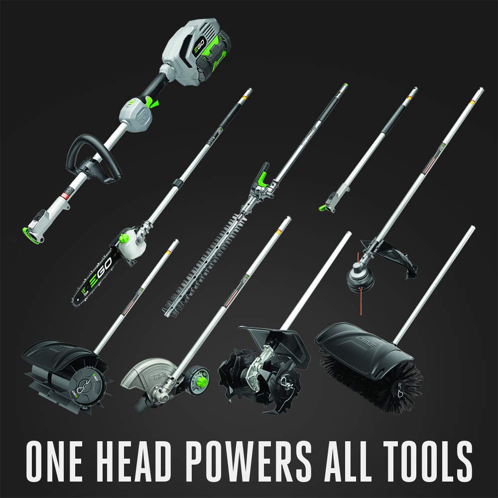 EGO Power+ Rubber Broom Attachment compatible with PH1420 for quick debris clearing.