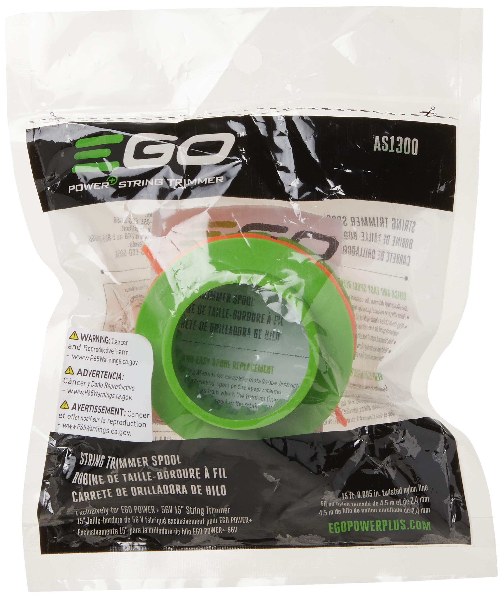 EGO Power+ AS1300 easy-wrap system in action for fast line replacement.