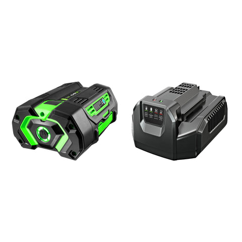 EGO Power+ 56V battery front view with extended runtime potential.
