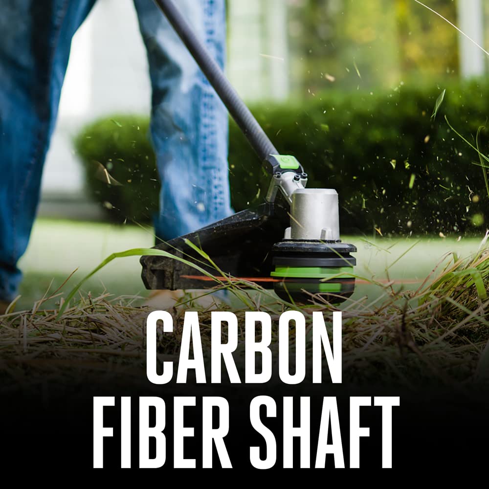 EGO Power+ brushless motor delivers efficient, smooth trimming power.