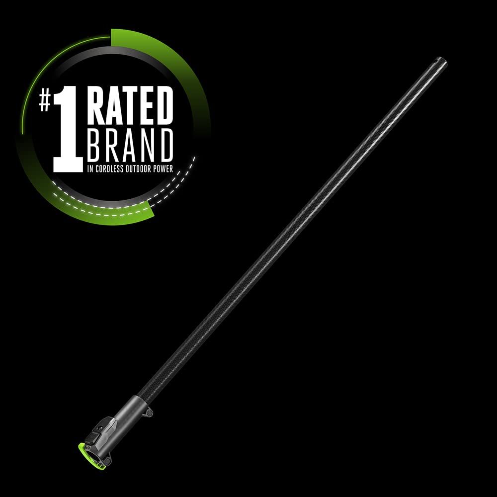 Close-up of the EGO Power+ carbon fiber shaft highlighting durability and lightweight handling.