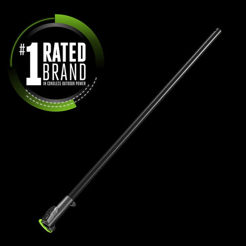 Close-up of the EGO Power+ carbon fiber shaft highlighting durability and lightweight handling.