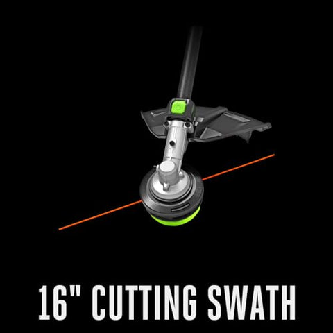 EGO Power+ carbon fiber shaft provides lightweight, durable support