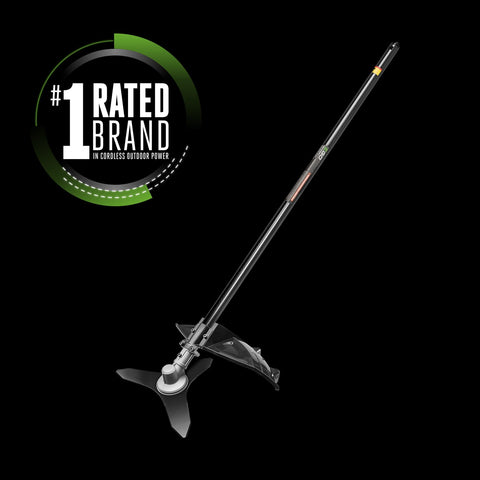 EGO Power+ carbon fiber shaft offers lightweight, durable operation.