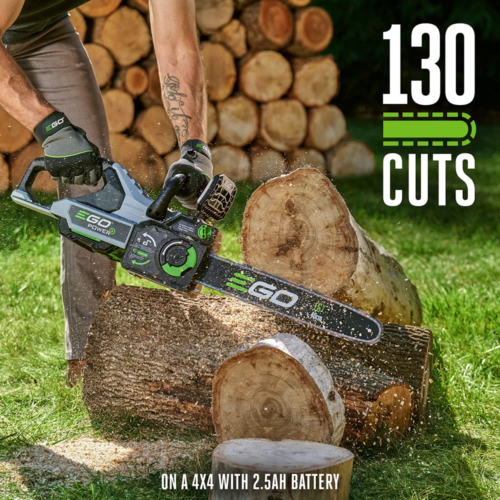 EGO Power+ CS1611 automatic oiling ensures smooth cuts and less maintenance