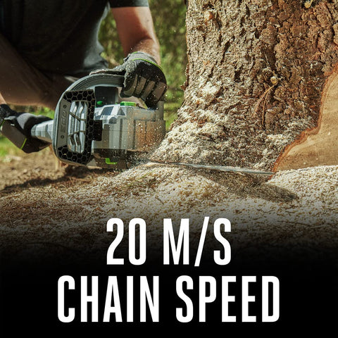 EGO Power+ CS1611 kickback brake indicator improves control during cutting