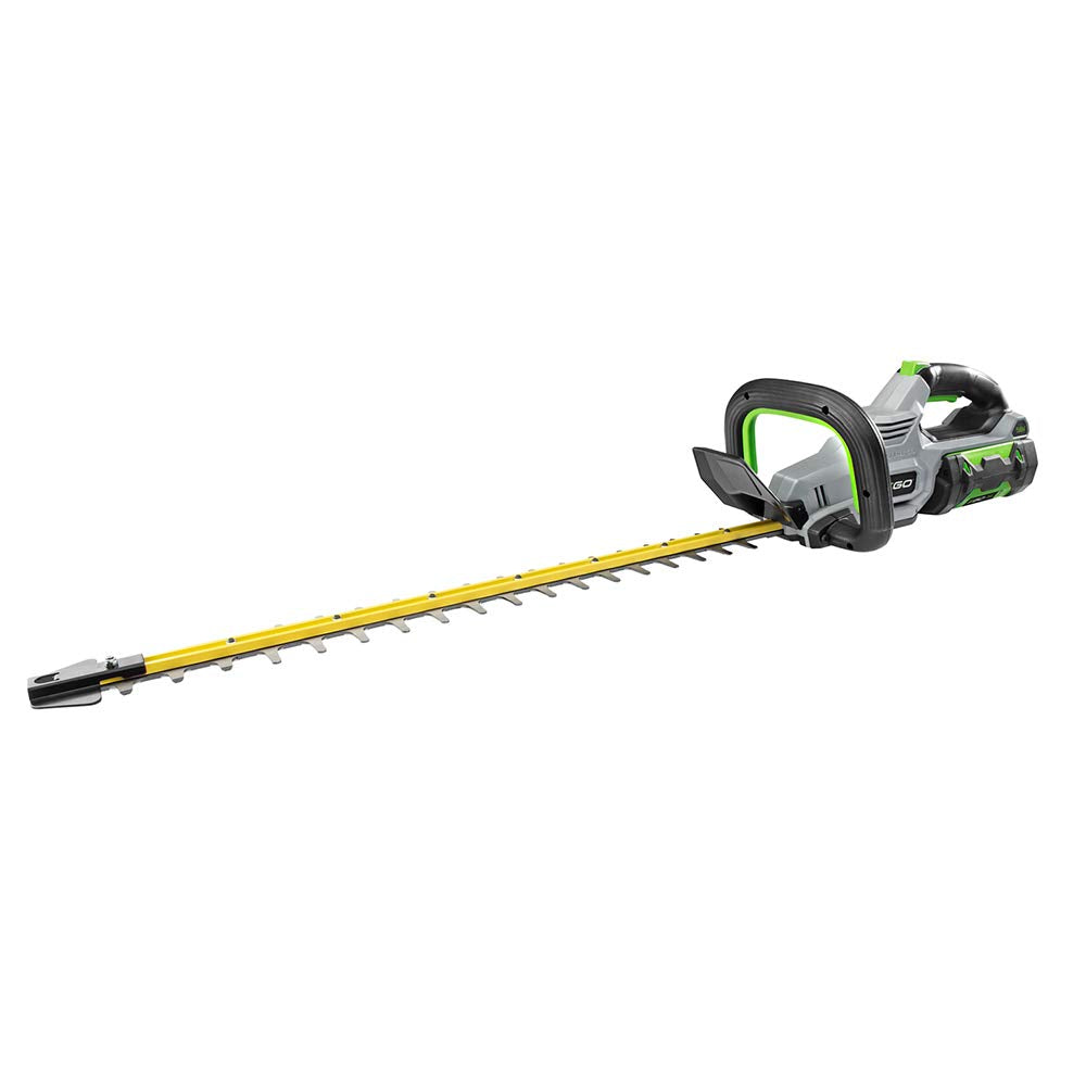 EGO Power+ HT2411 with 24in dual-action blades for precise trimming.