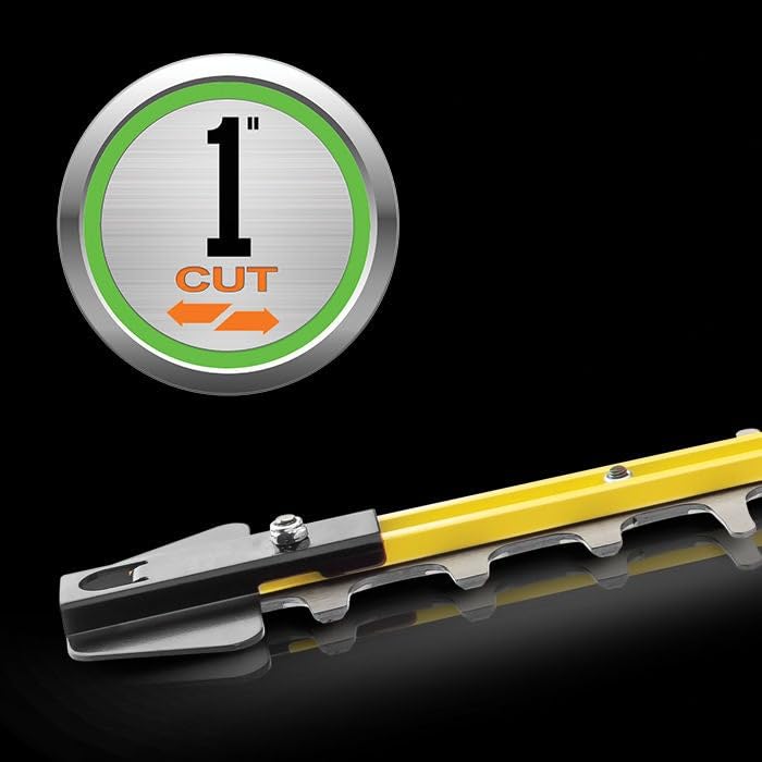 EGO Power+ electric brake stops blade action rapidly for improved control.