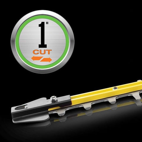 EGO Power+ electric brake stops blade action rapidly for improved control.