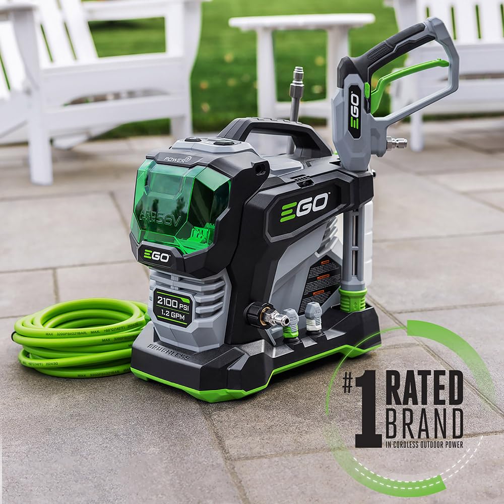 EGO Power+ HPW2100 up to 2100 psi for powerful outdoor cleaning