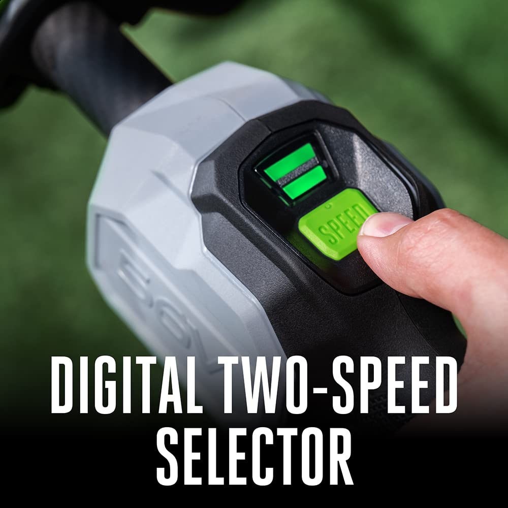 EGO Power+ IPX4 weather-resistant construction stands up to outdoor use in varied conditions.