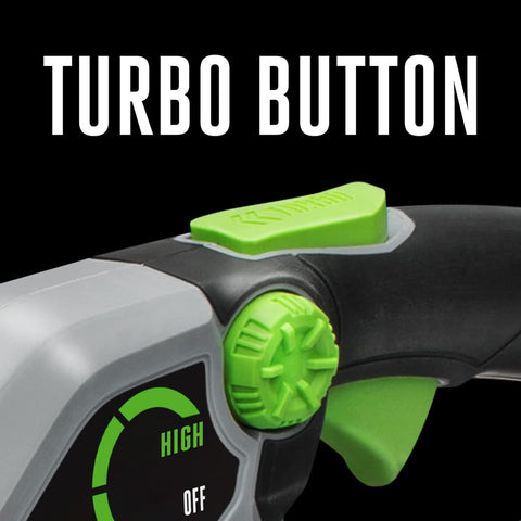 EGO Power+ LB6150 includes a tapered nozzle for tight spots