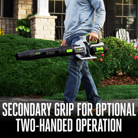 EGO Power+ leaf blower battery duo enables long runtime with two 4.0Ah packs.