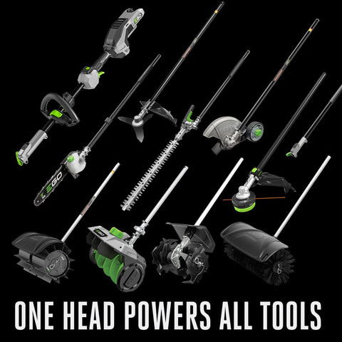 EGO Power+ carbon fiber shaft offers a lightweight, sturdy cutting feel.