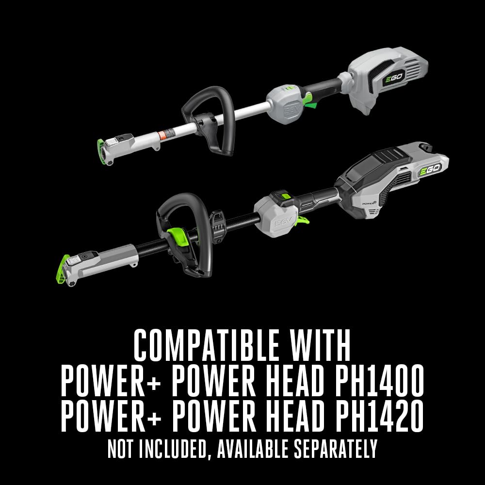 Depth adjustment lever on EGO dethatcher for customizable raking depth.