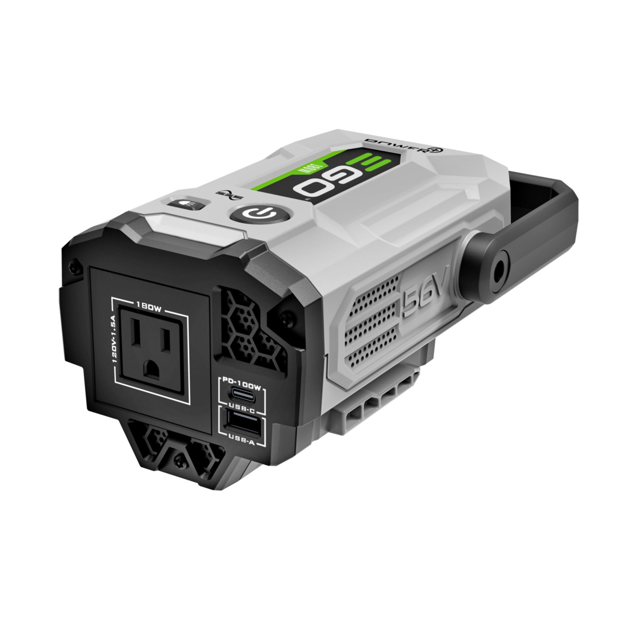 EGO Power+ Nexus Escape 180W inverter with 120V outlet for standard devices
