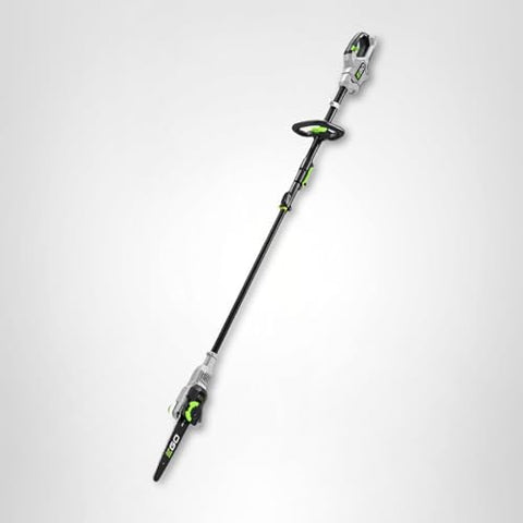 EGO Power+ shoulder strap attached for added comfort during pruning