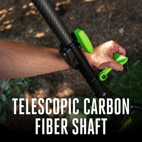 Tool-free chain tensioning enables quick, reliable adjustments.