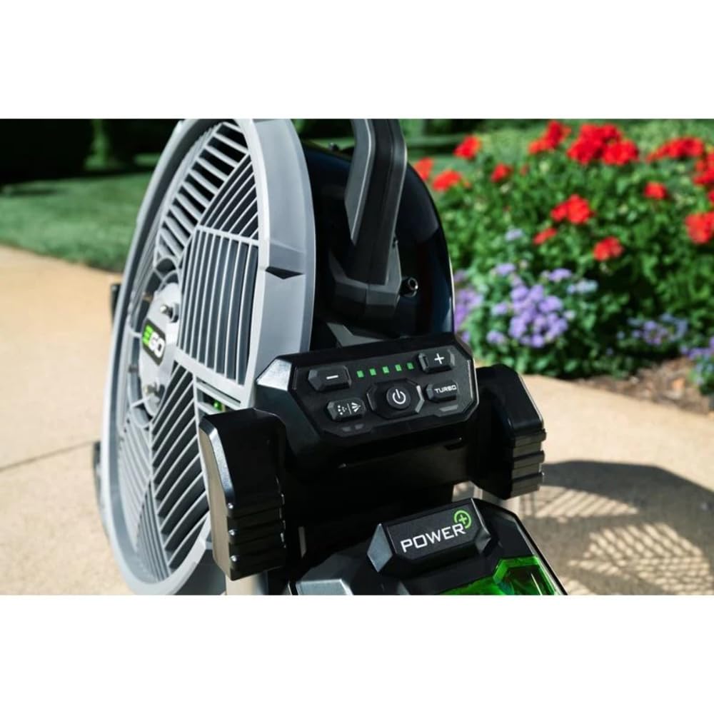 EGO Power+ five-speed control enables precise airflow on demand.
