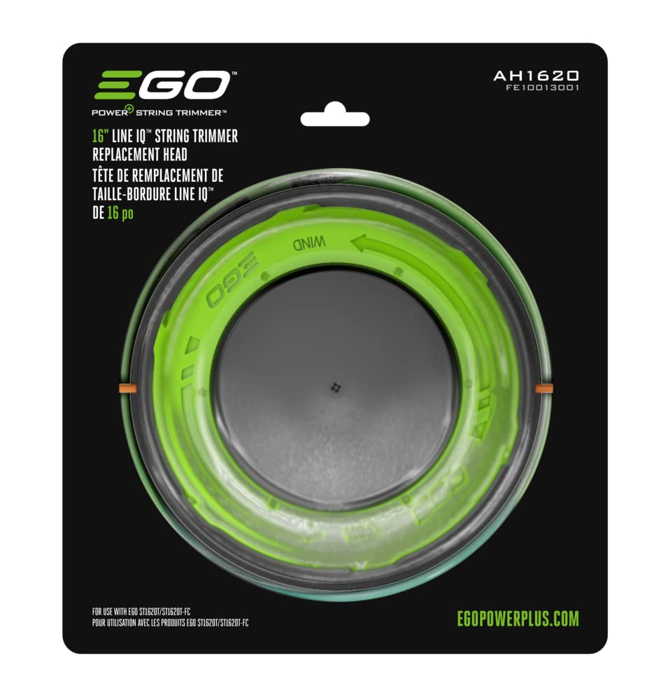 EGO Power+ replacement head with LINE IQ auto-feed enabling smooth, wide 16-inch trimming