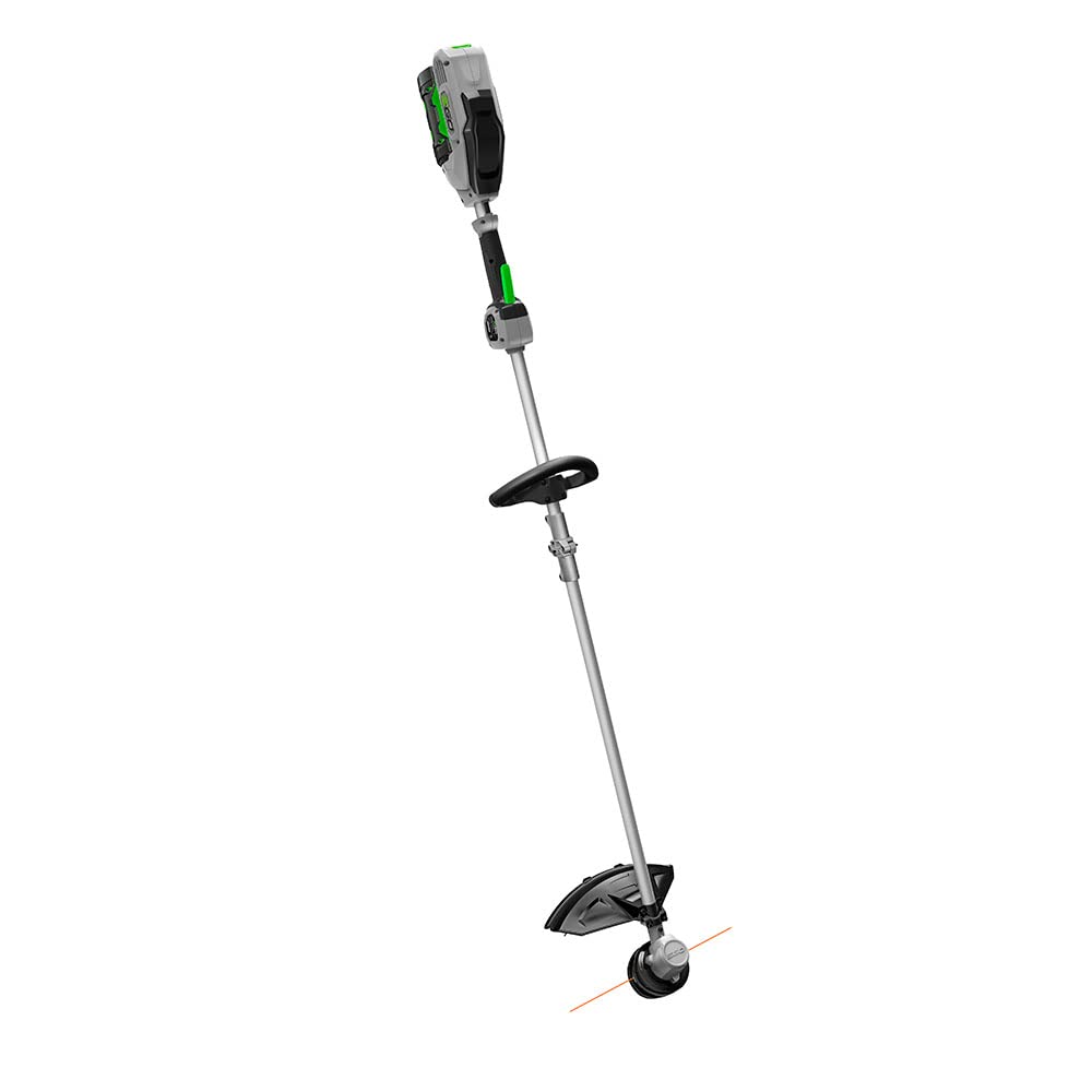 EGO Power+ ST1502SA ergonomic grip enhances comfort during long trimming sessions.