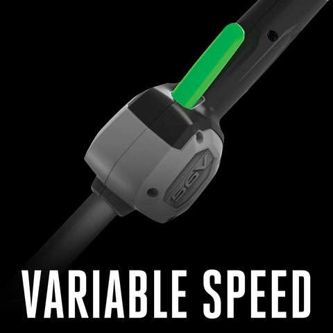 EGO Power+ ST1502SA variable speed control for precise trimming and edging.