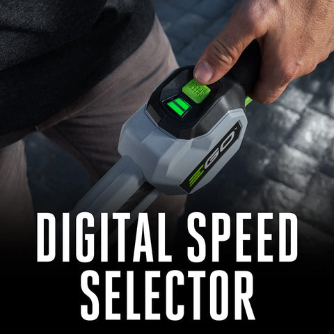 EGO Power+ dual 0.095-inch line provides professional-grade trimming.