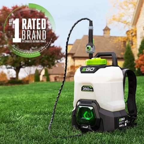EGO Power+ BSP3500 cordless sprayer with adjustable wand for precise control.