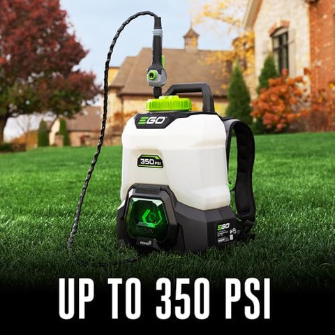 EGO Power+ BSP3500 with four nozzles for versatile spraying tasks.
