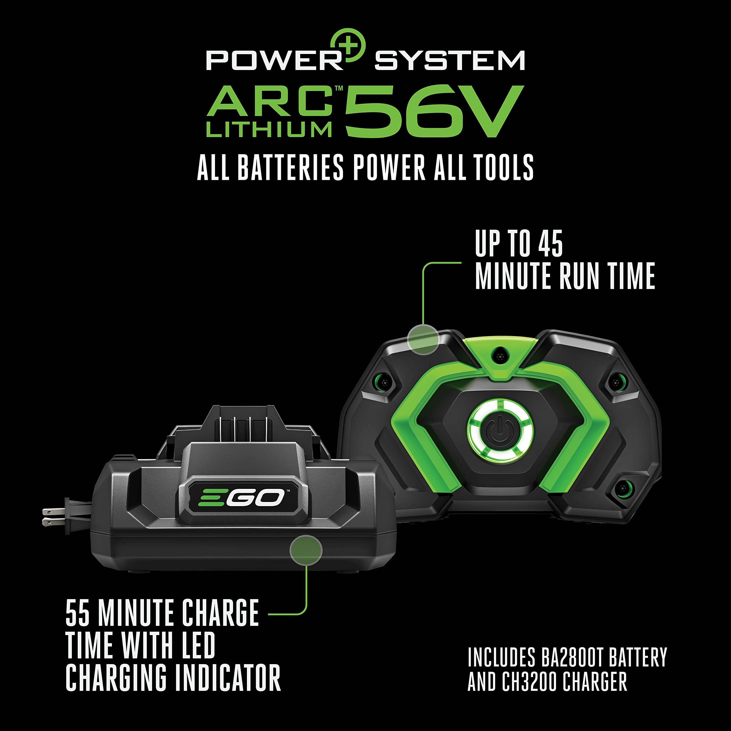 EGO POWER+ IPX4 weather resistance protects against rain during yard work